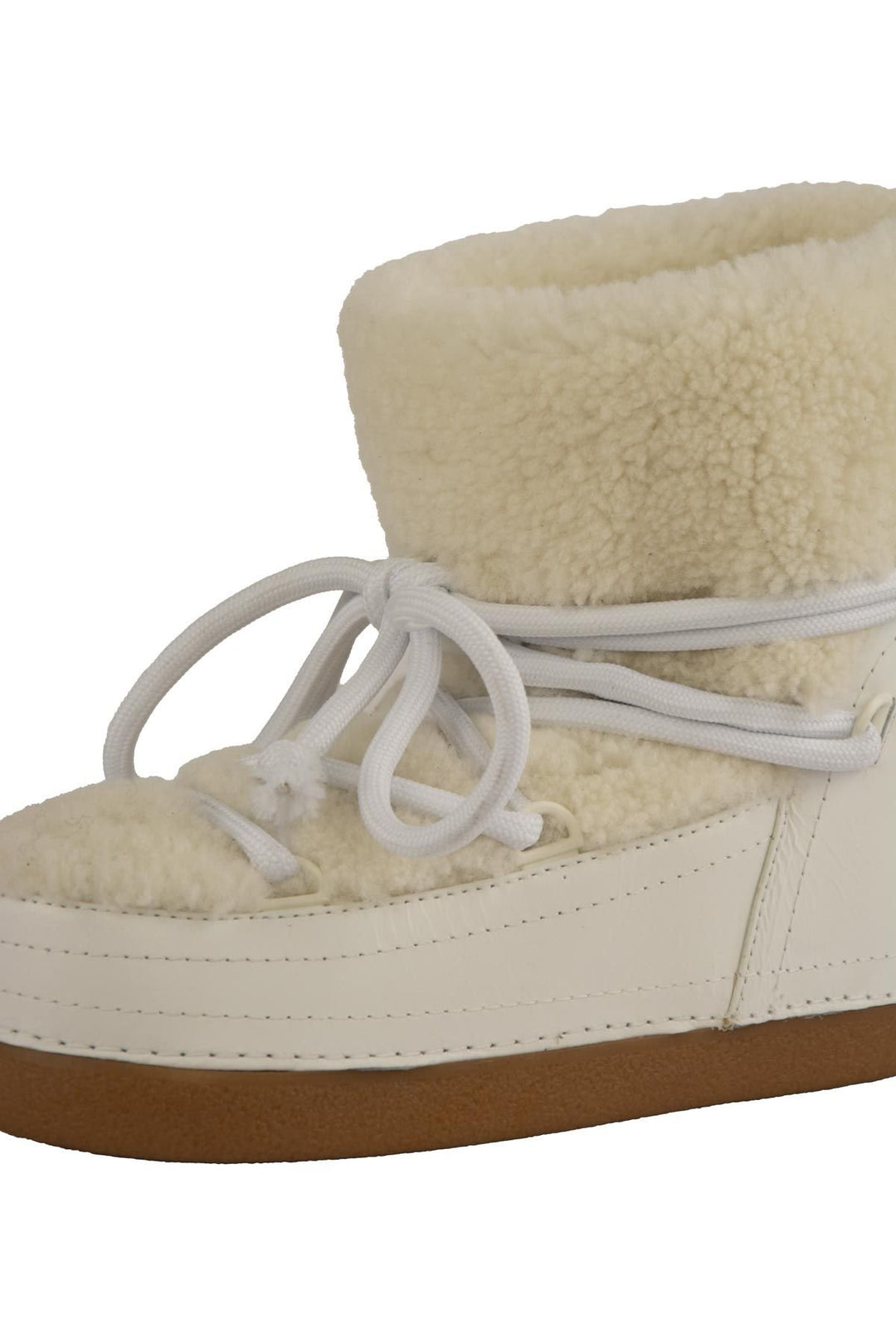 Cool Moon Genuine Sheepskin Women's Snow Boots 251211  - Ivory