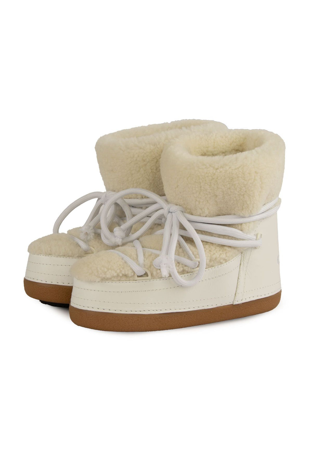 Cool Moon Genuine Sheepskin Women's Snow Boots 251211  - Ivory