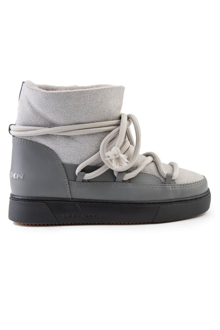 Cool Moon Sheepskin Women's Sneaker 355074  - Grey