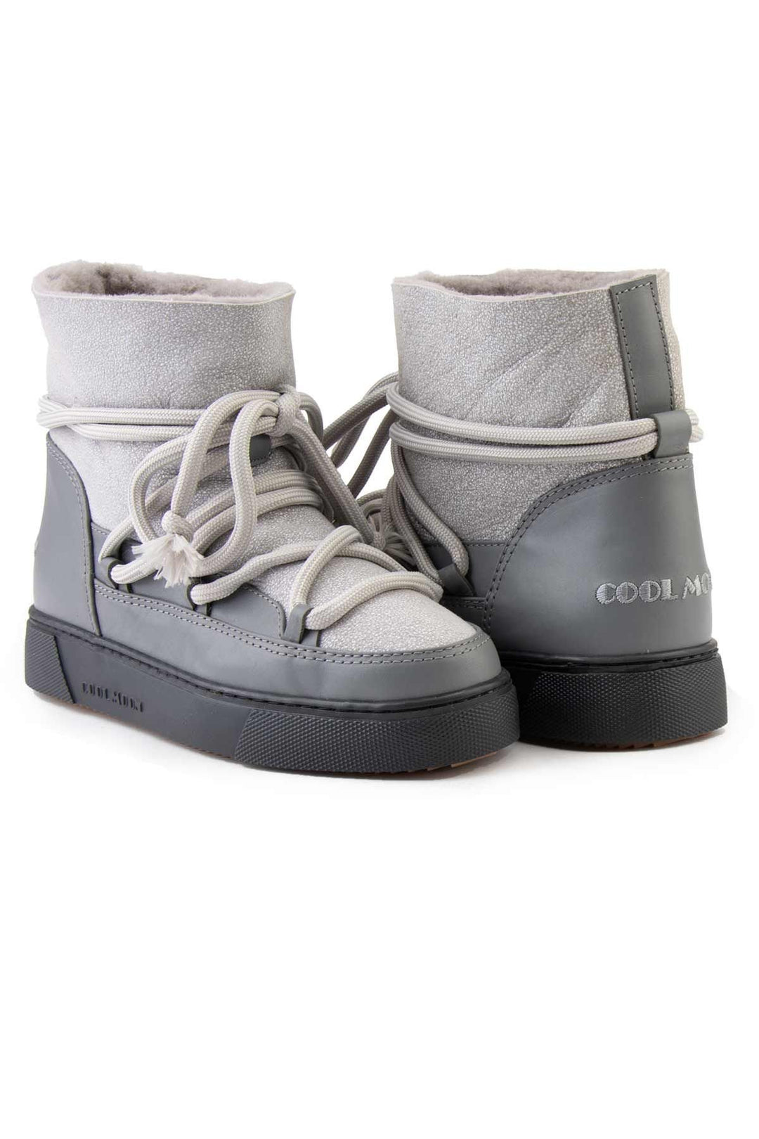 Cool Moon Sheepskin Women's Sneaker 355074  - Grey