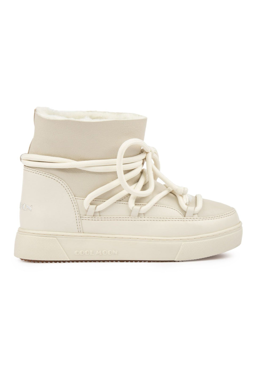 Cool Moon Sheepskin Women's Sneaker 355077  - Beige