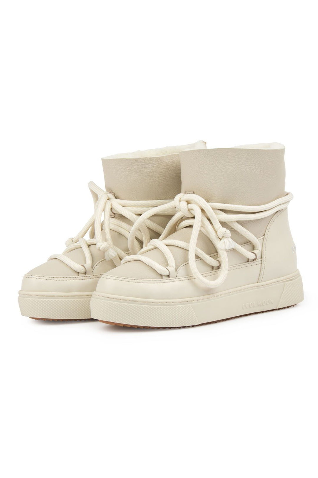 Cool Moon Sheepskin Women's Sneaker 355077  - Beige