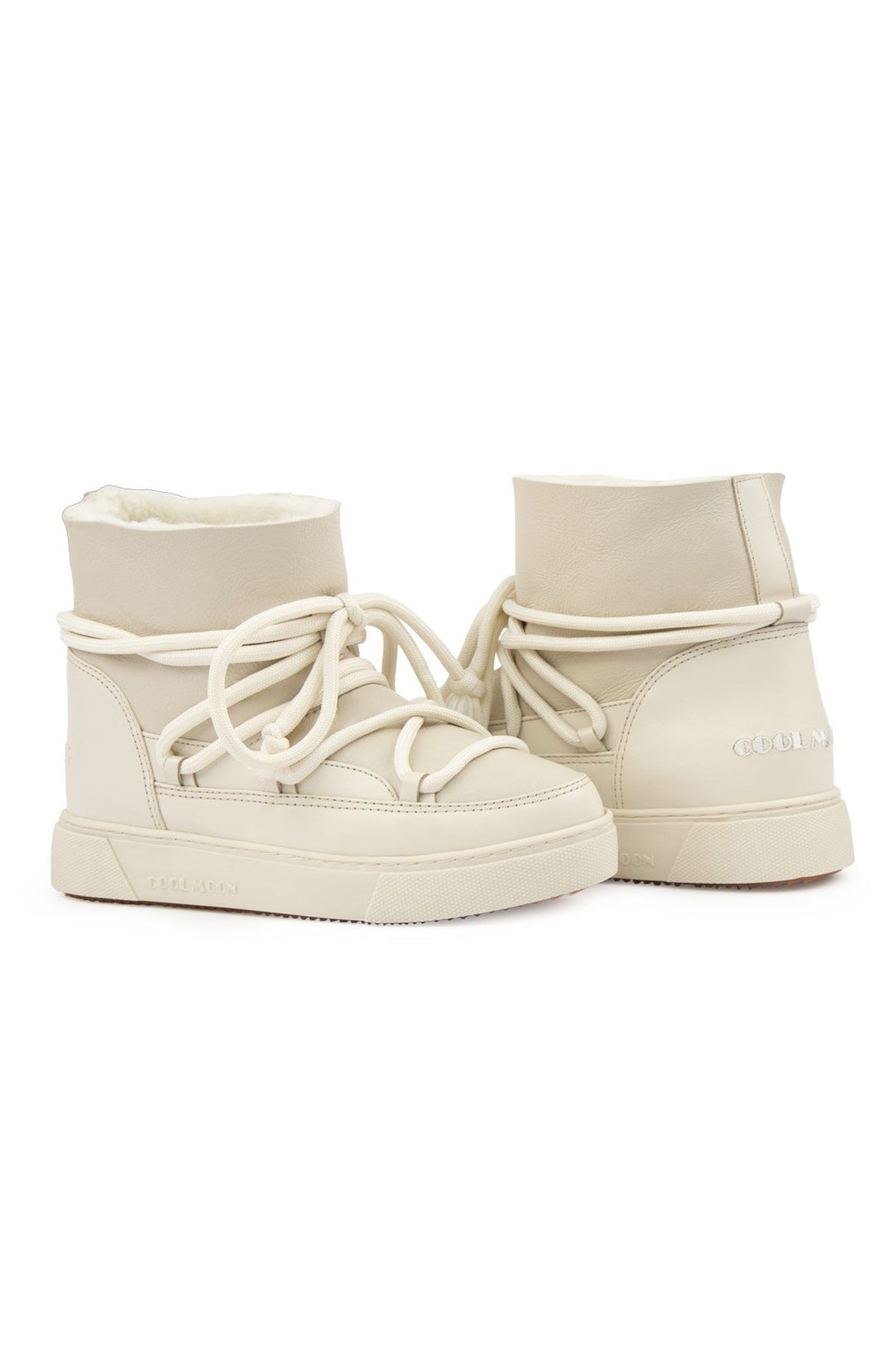Cool Moon Sheepskin Women's Sneaker 355077  - Beige