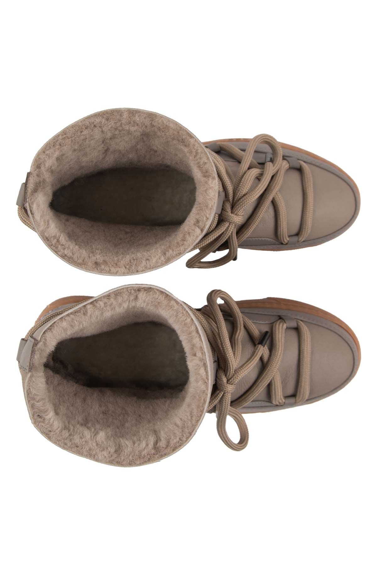 Cool Moon Sheepskin Women's Sneaker 355077  - Stone