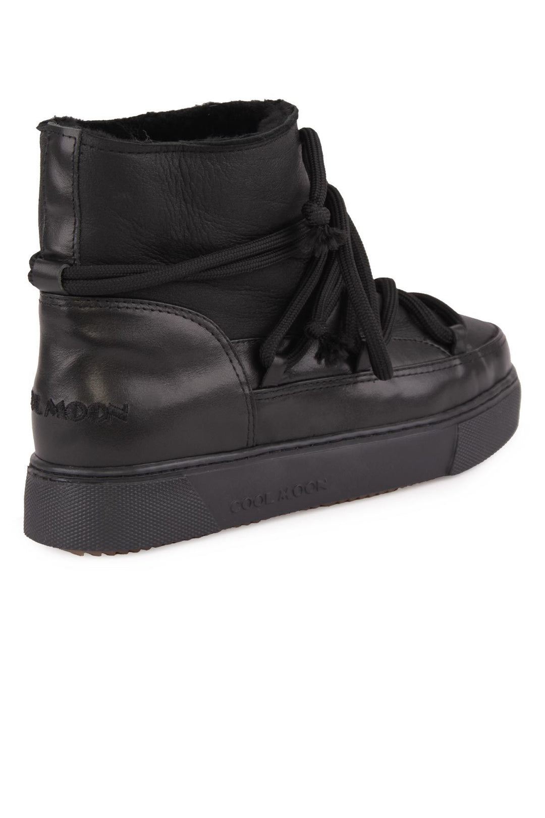 Cool Moon Sheepskin Women's Sneaker 355099  - Black