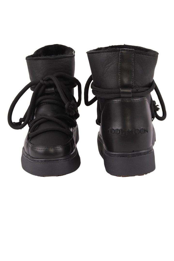 Cool Moon Sheepskin Women's Sneaker 355099  - Black