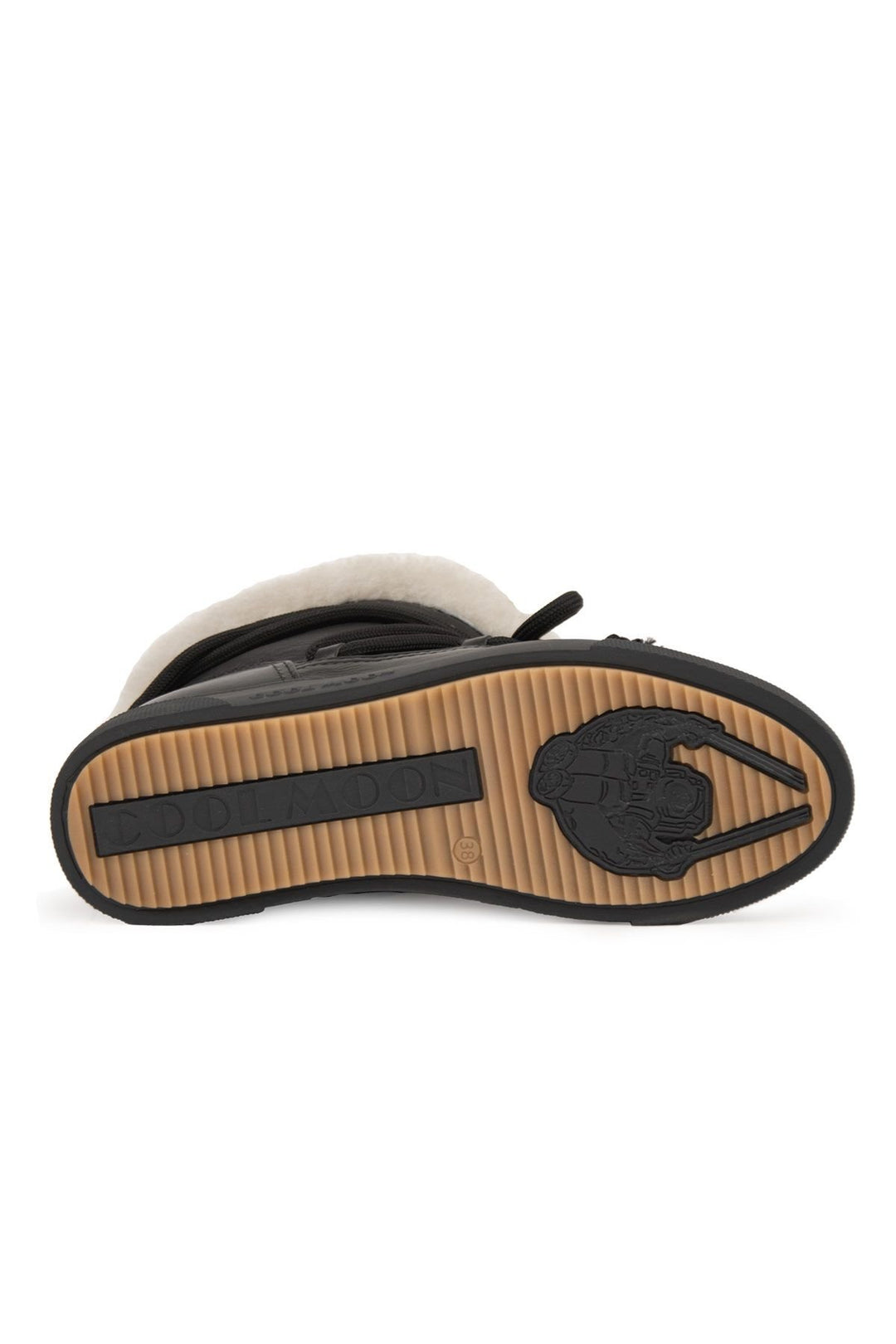 Cool Moon Sheepskin Women's Sneakers 355106  - Black