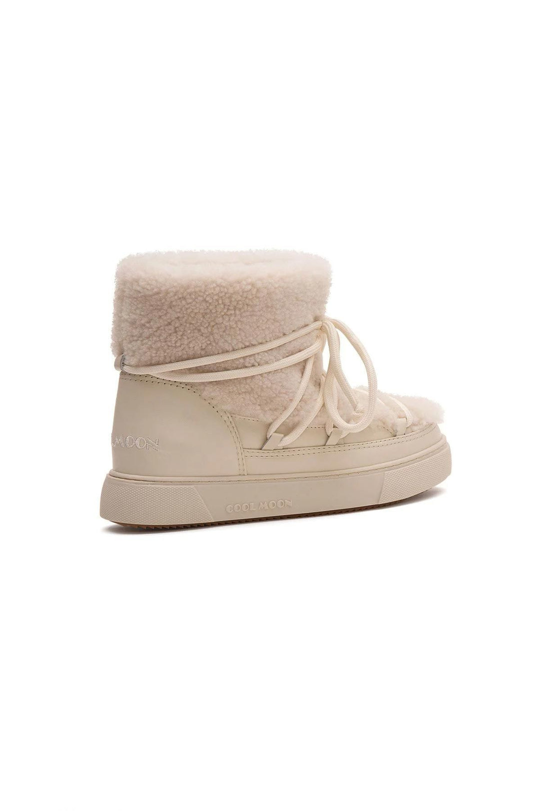 Cool Moon Genuine Sheepskin Women's Sneakers 355067  - Ivory