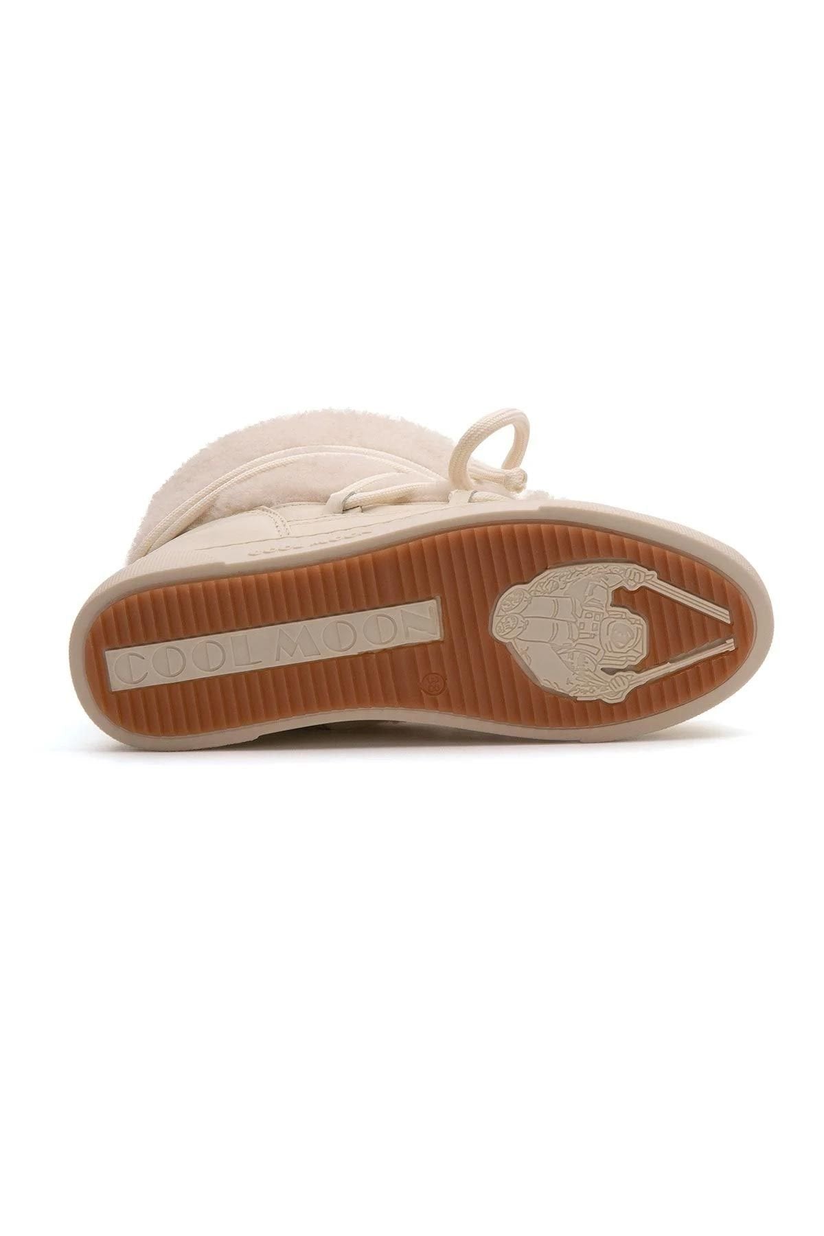 Cool Moon Genuine Sheepskin Women's Sneakers 355067  - Ivory