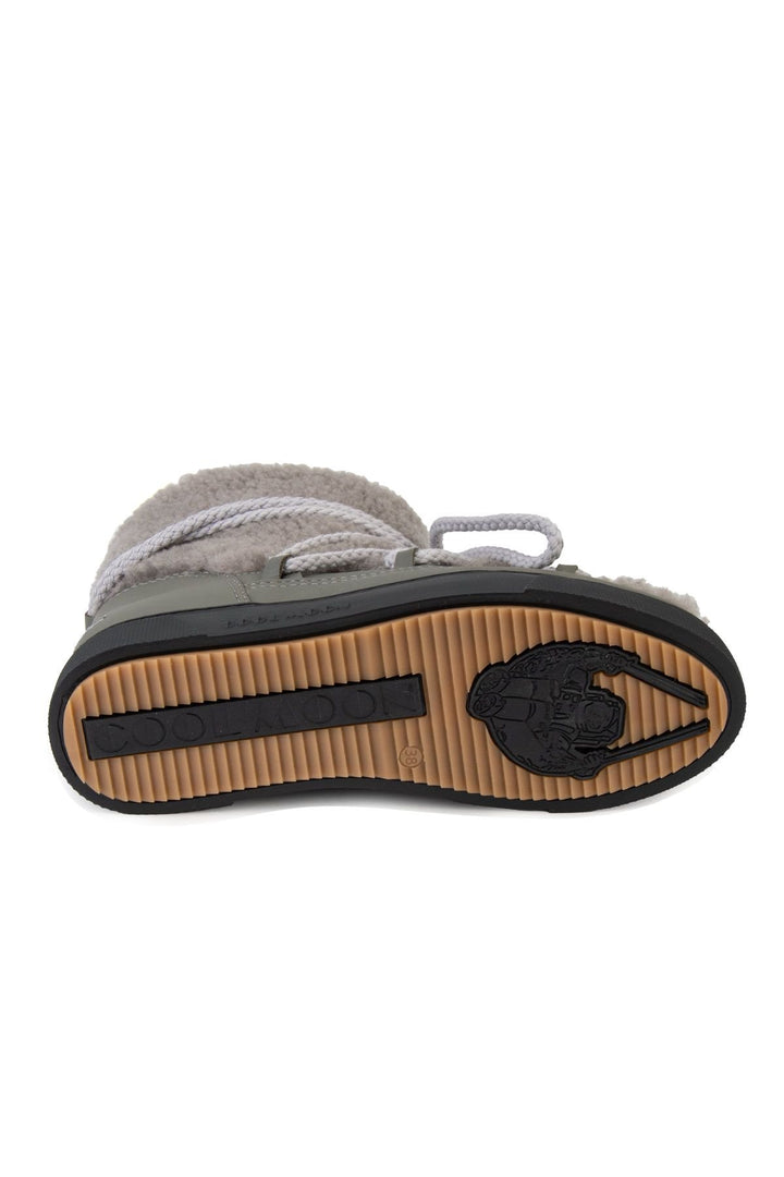 Cool Moon Genuine Sheepskin Women's Sneakers 355067  - Grey