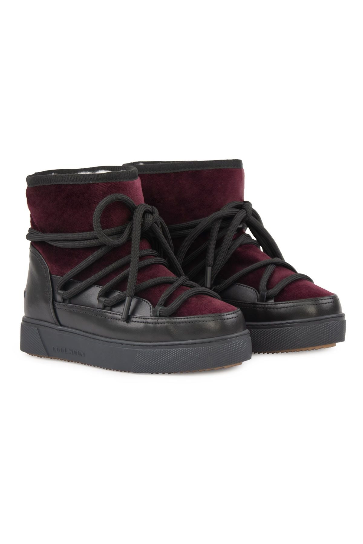 Cool Moon Women’s Sheepskin Boots 355110  - Burgundy
