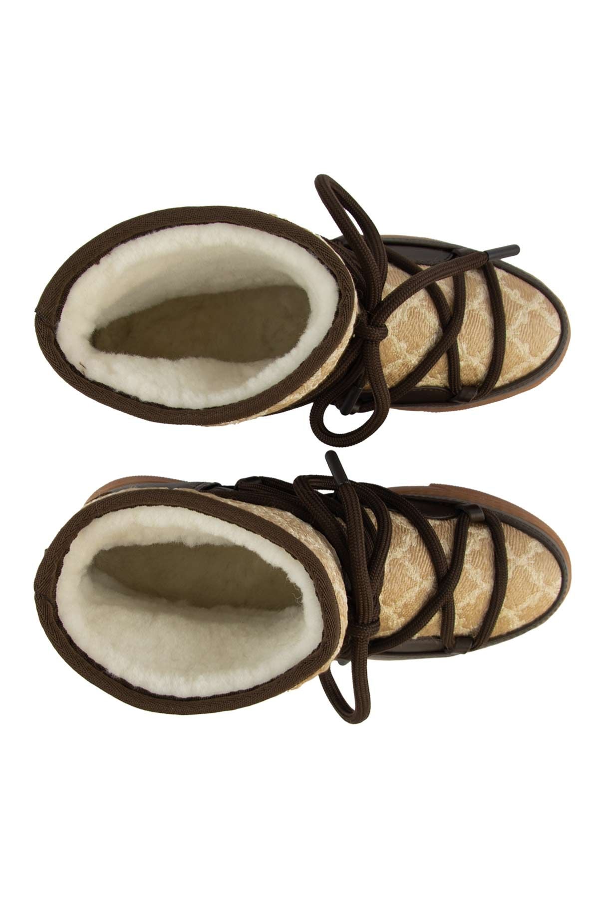 Cool Moon Women’s Sheepskin Boots 355111  - Beige