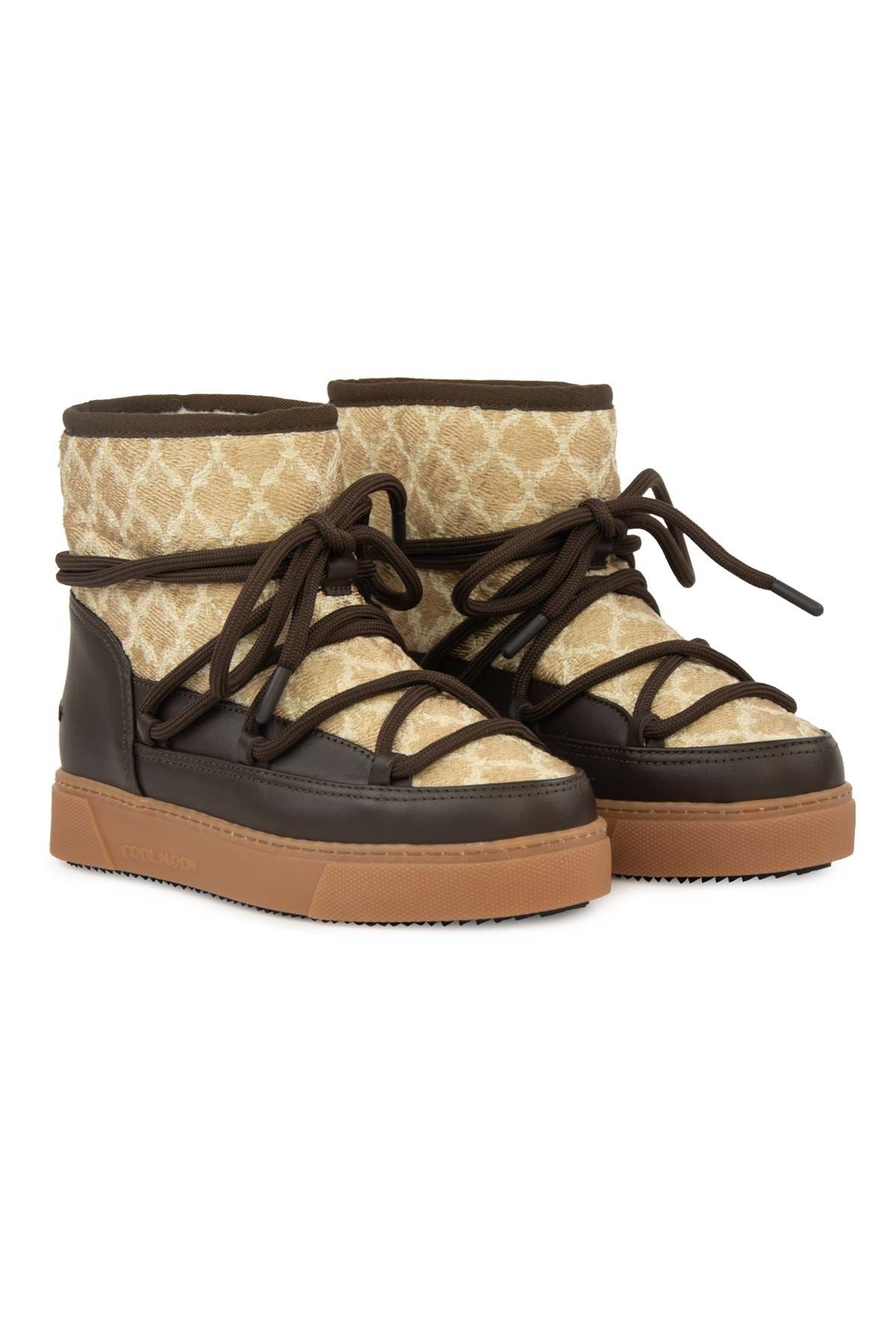Cool Moon Women’s Sheepskin Boots 355111  - Beige