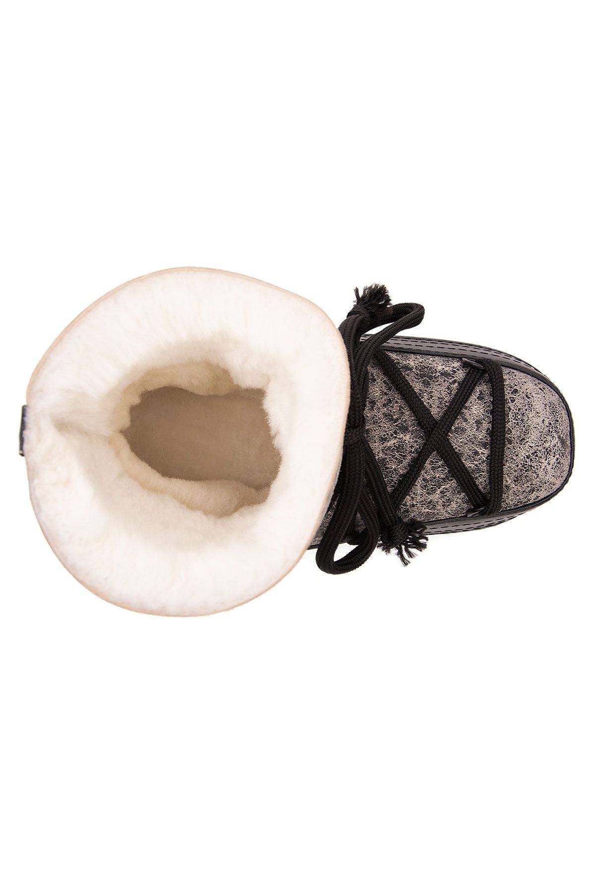 Cool Moon Sheepskin Women Snow Boots 251357  - Black