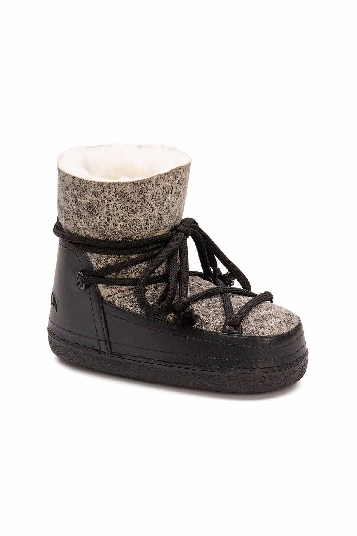 Cool Moon Sheepskin Women Snow Boots 251357  - Black