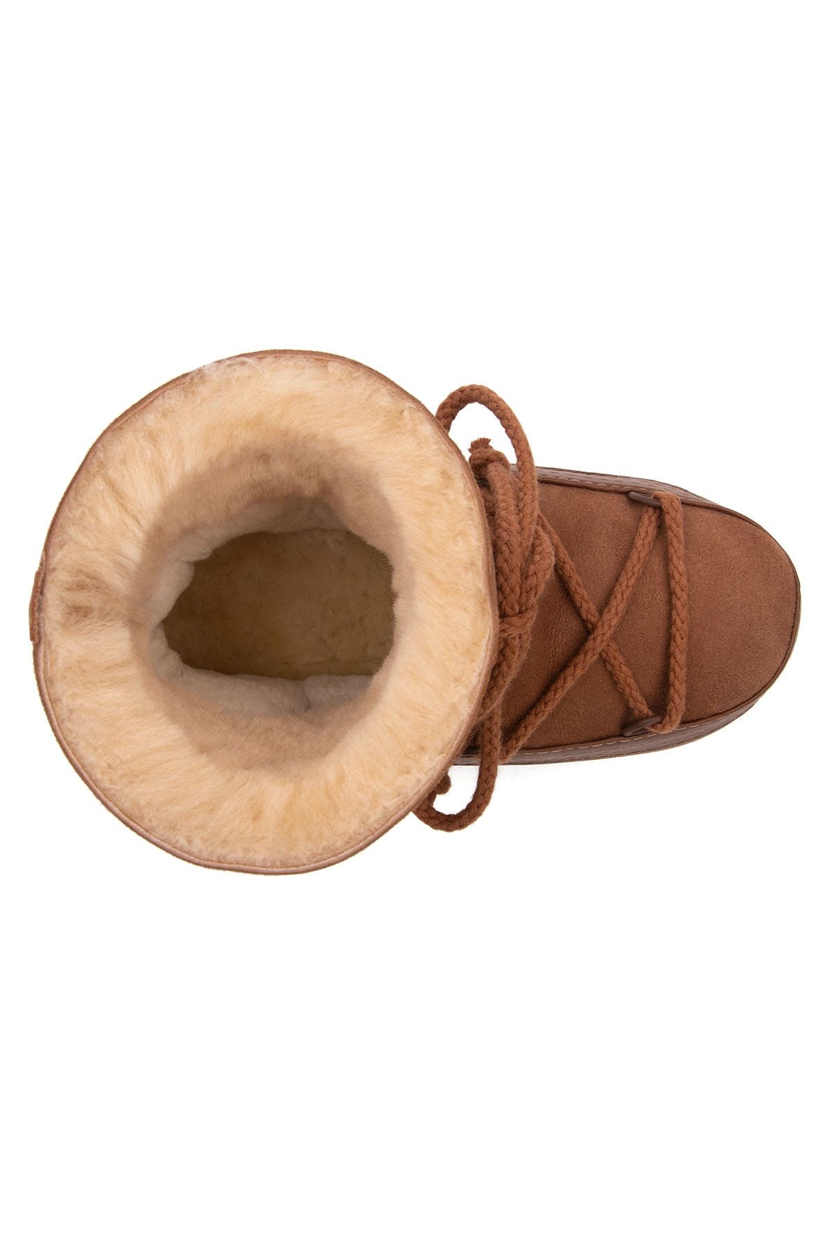 Cool Moon Shearling Women's Snow Boots 251368  - Chestnut