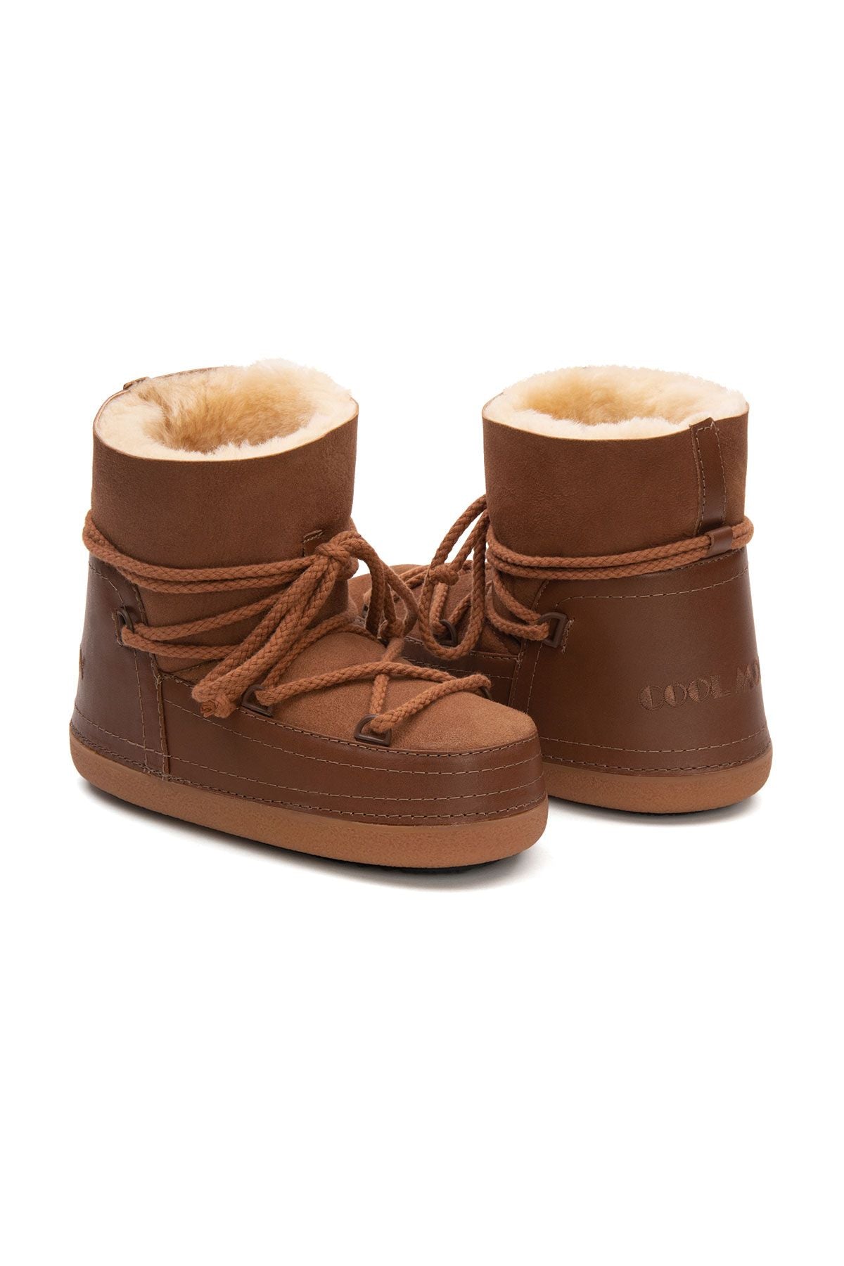 Cool Moon Shearling Women's Snow Boots 251368  - Chestnut