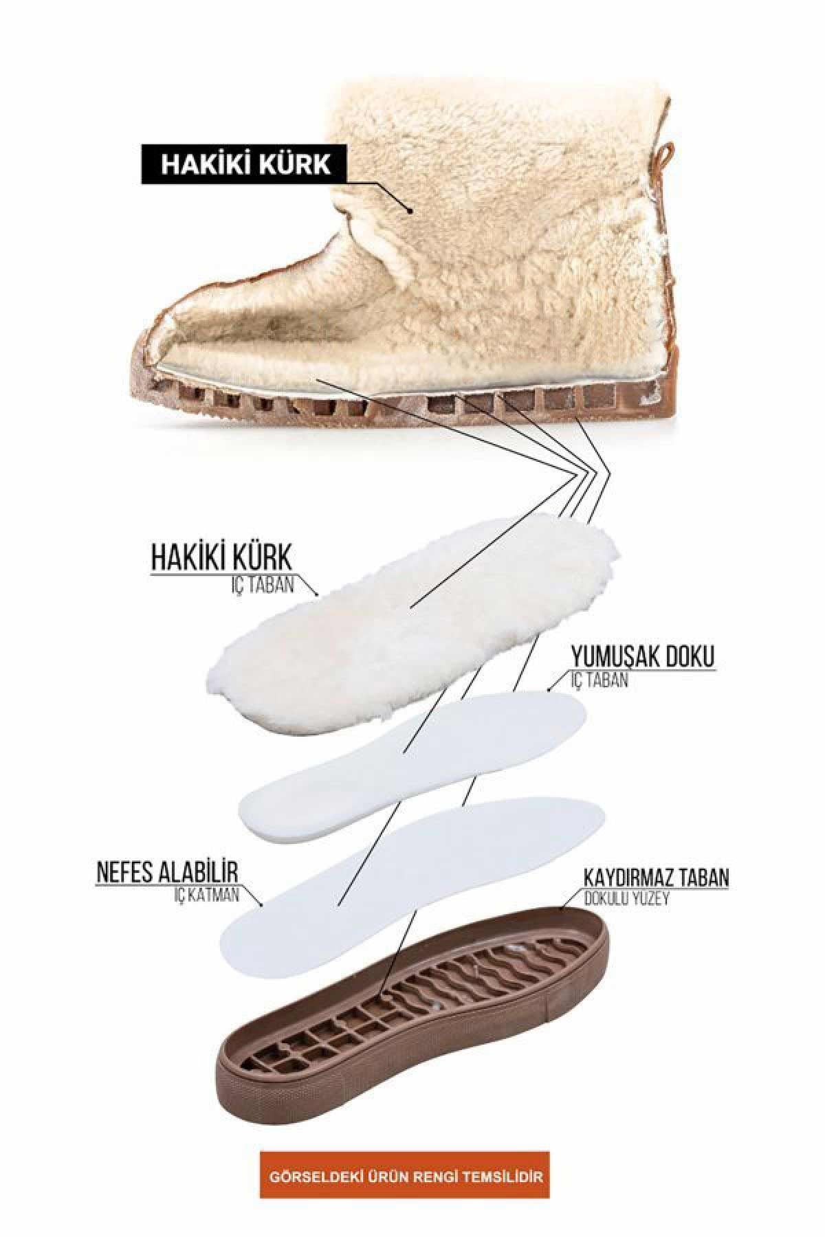 Cool Moon Shearling Women's Snow Boots 251368  - Chestnut