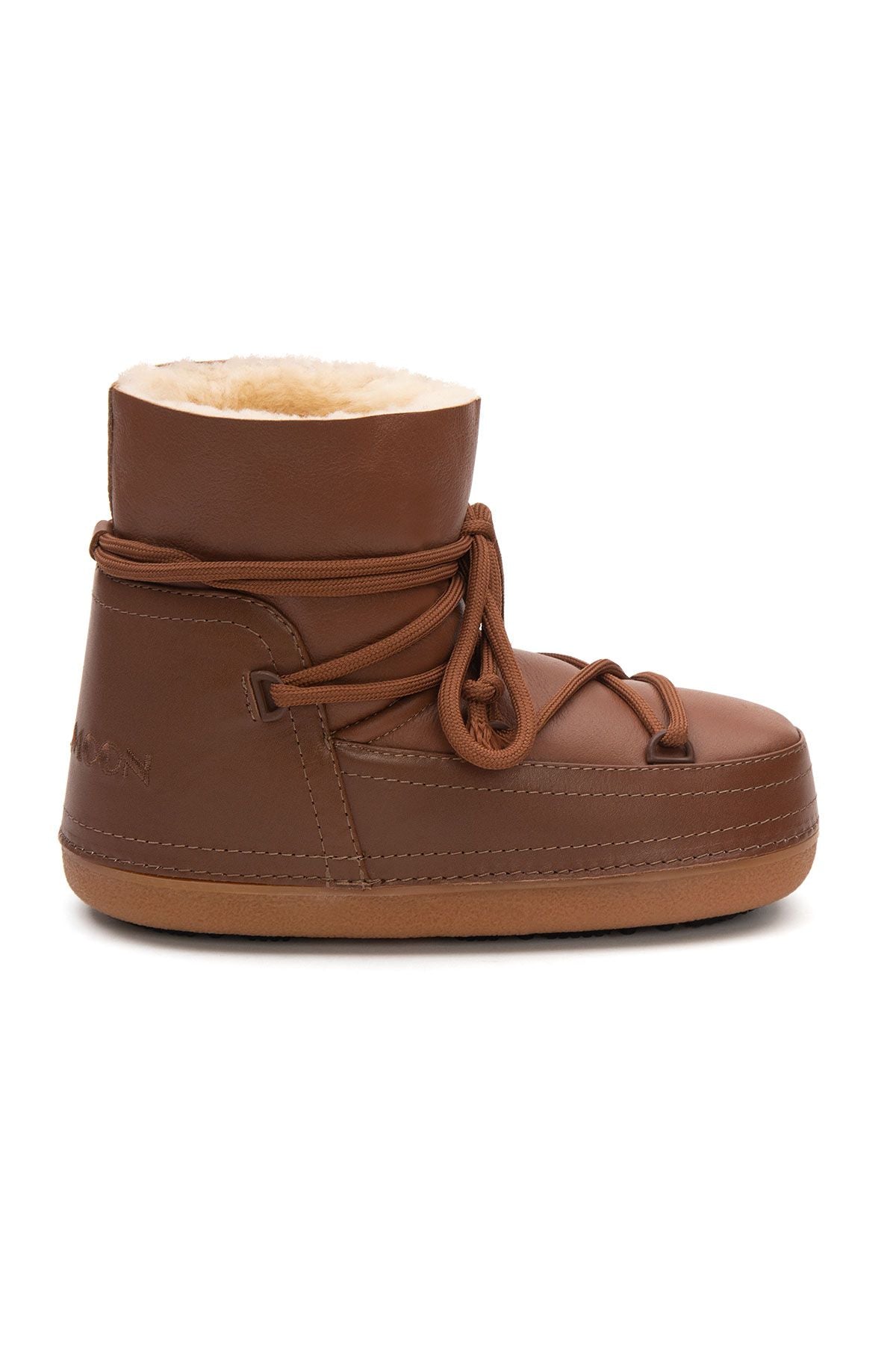 Cool Moon Women's Shearling Snow Boots 251369  - Chestnut