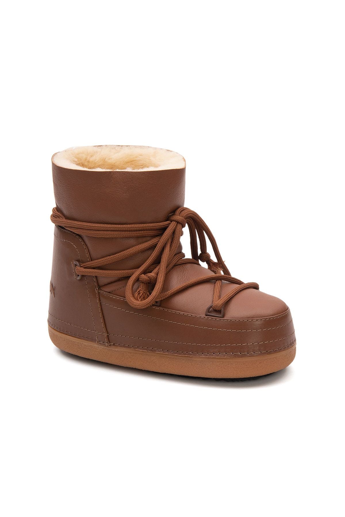 Cool Moon Women's Shearling Snow Boots 251369  - Chestnut