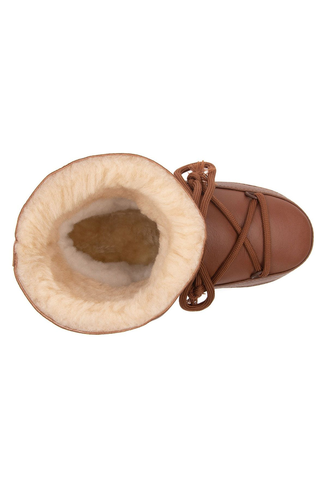 Cool Moon Women's Shearling Snow Boots 251369  - Chestnut