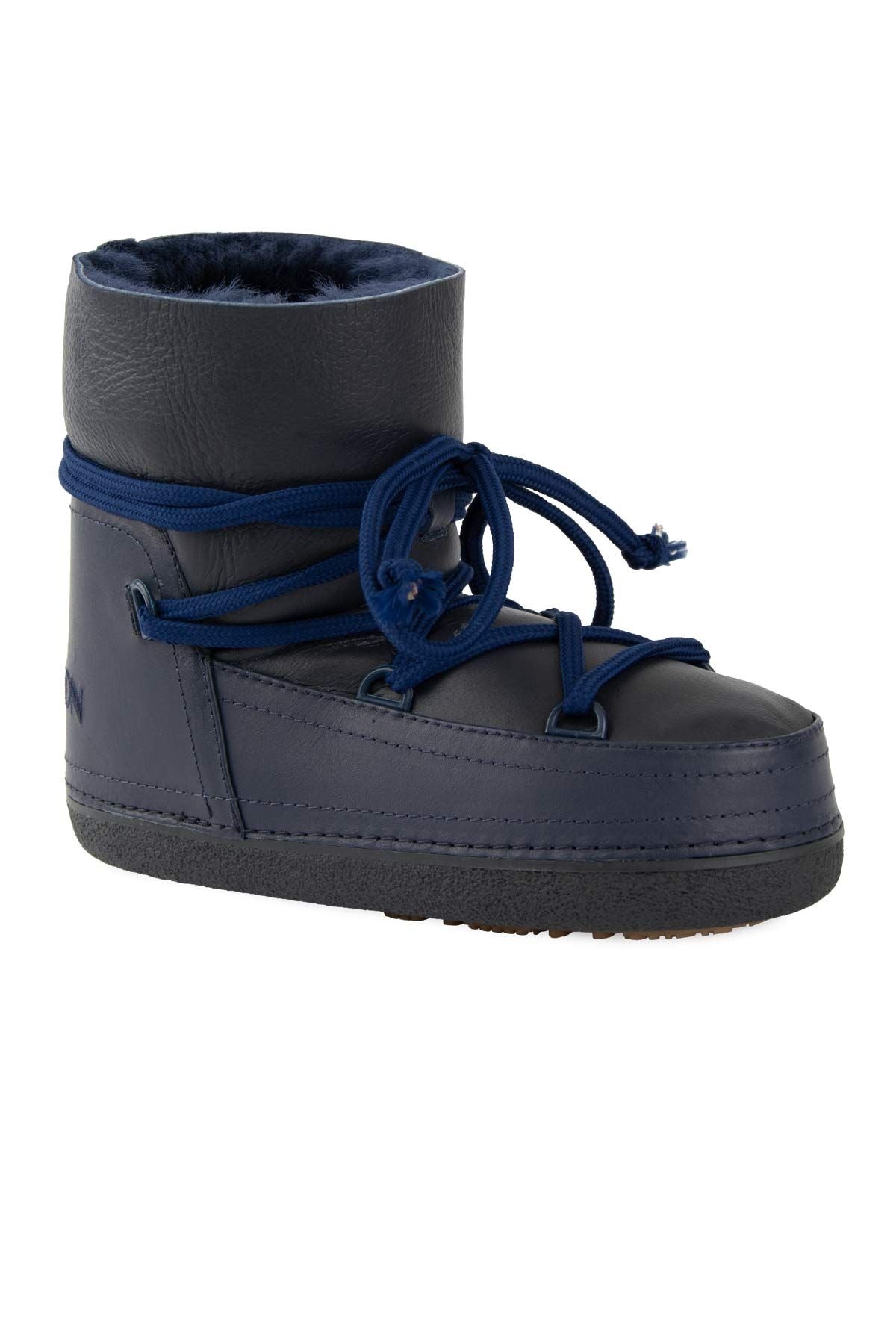 Cool Moon Women's Shearling Snow Boots 251369  - Navy