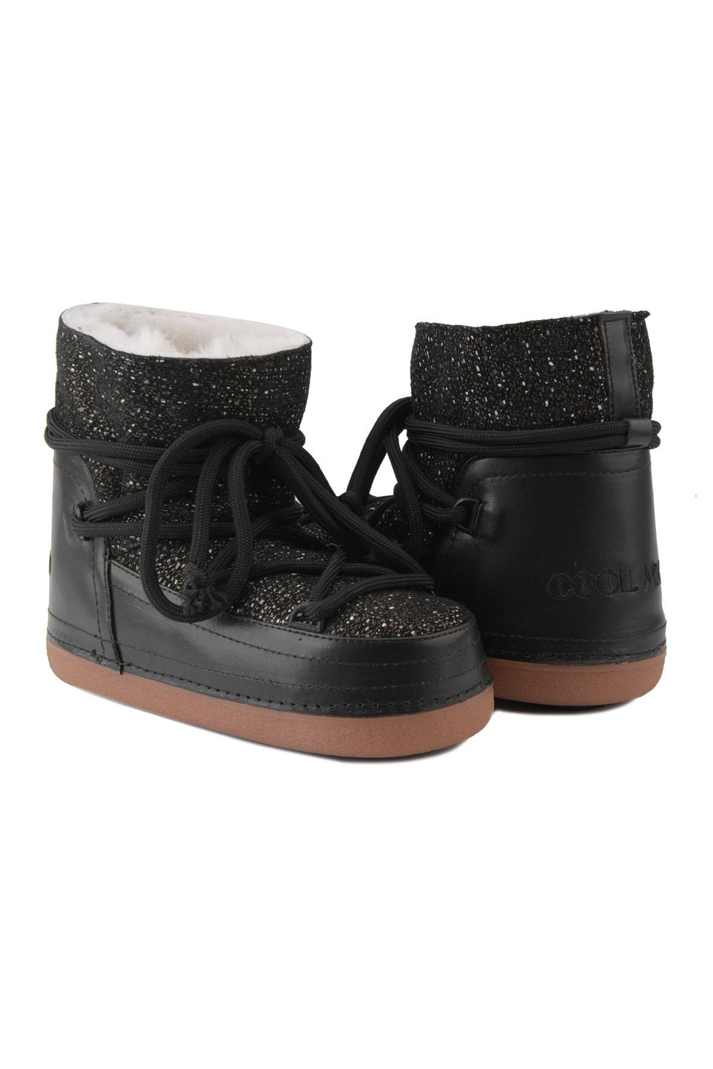 Cool Moon Women's Shearling Snow Boots 251372  - Black