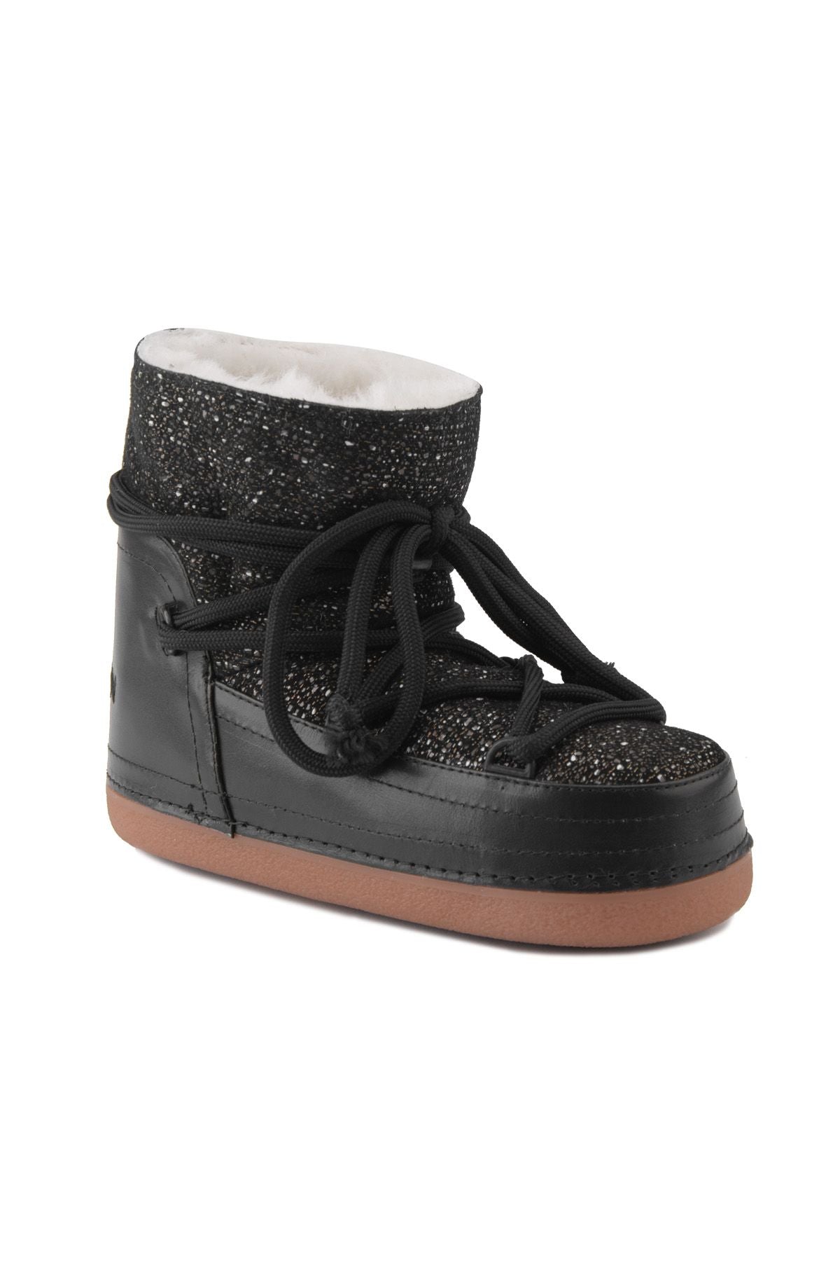 Cool Moon Women's Shearling Snow Boots 251372  - Black