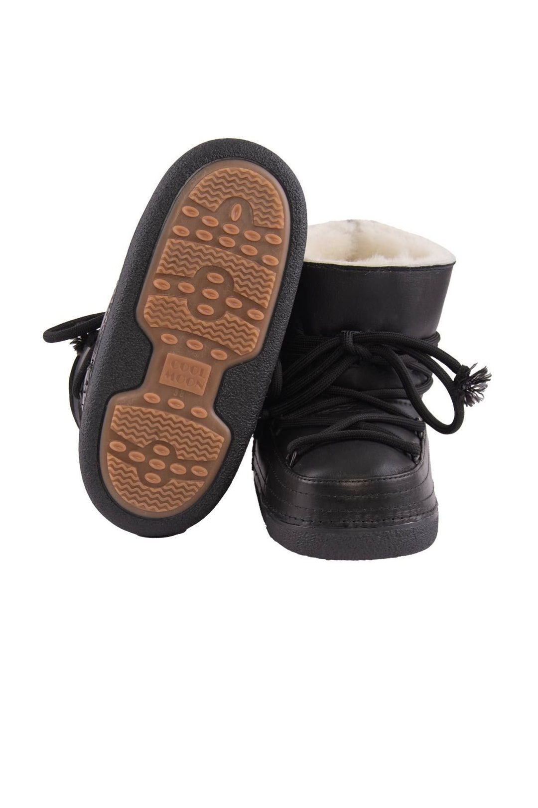 Cool Moon Women's Shearling Snow Boots 251374  - Black