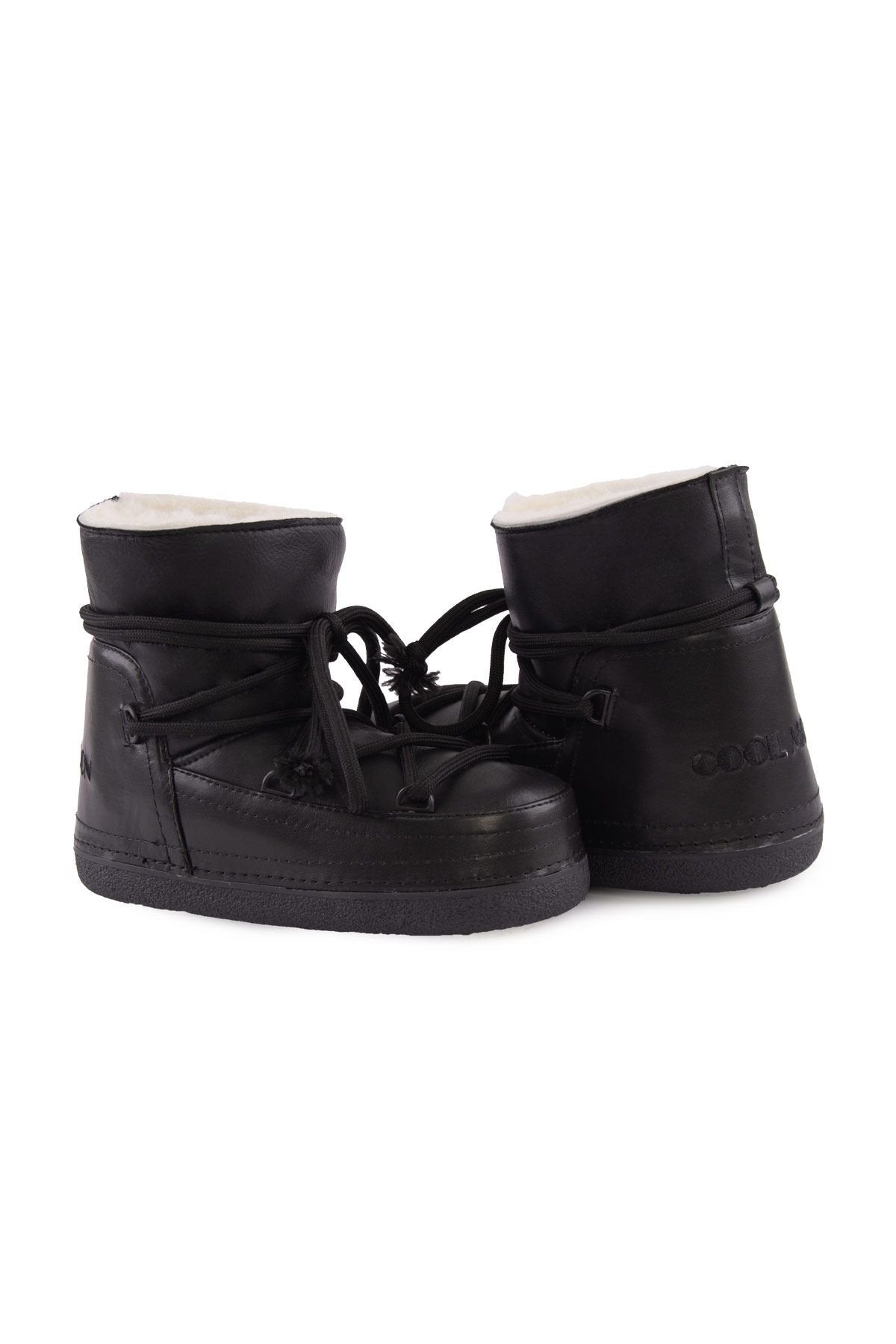 Cool Moon Women's Shearling Snow Boots 251374  - Black