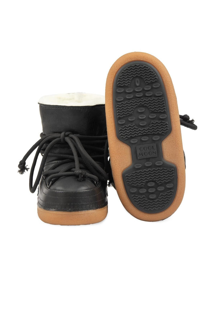 Cool Moon Women’s Sheepskin Snow Boots 251375  - Black