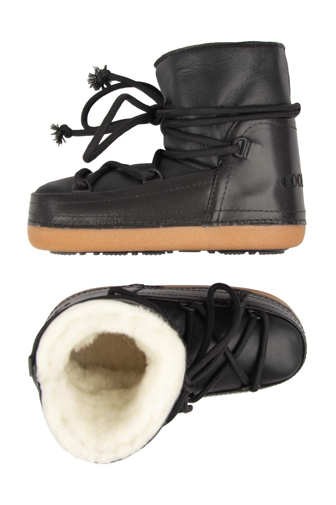 Cool Moon Women’s Sheepskin Snow Boots 251375  - Black