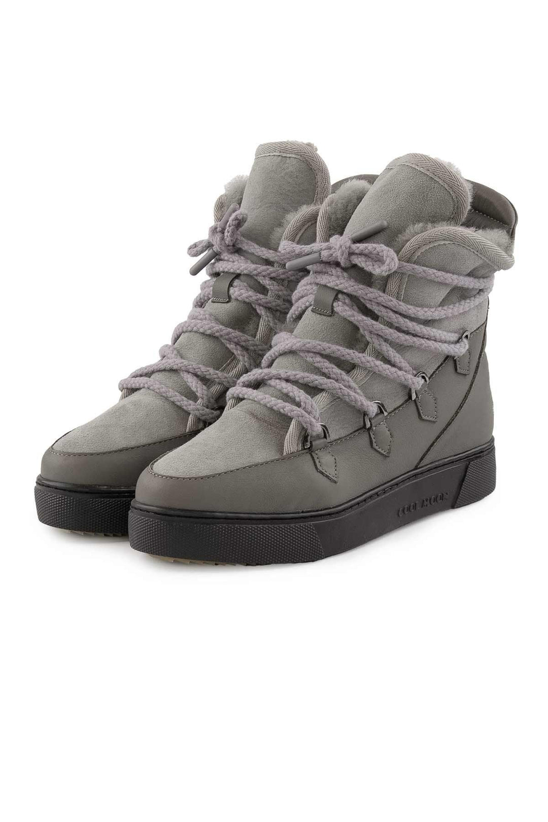 Cool Moon Shearling Women's Sneakers 365060  - Grey