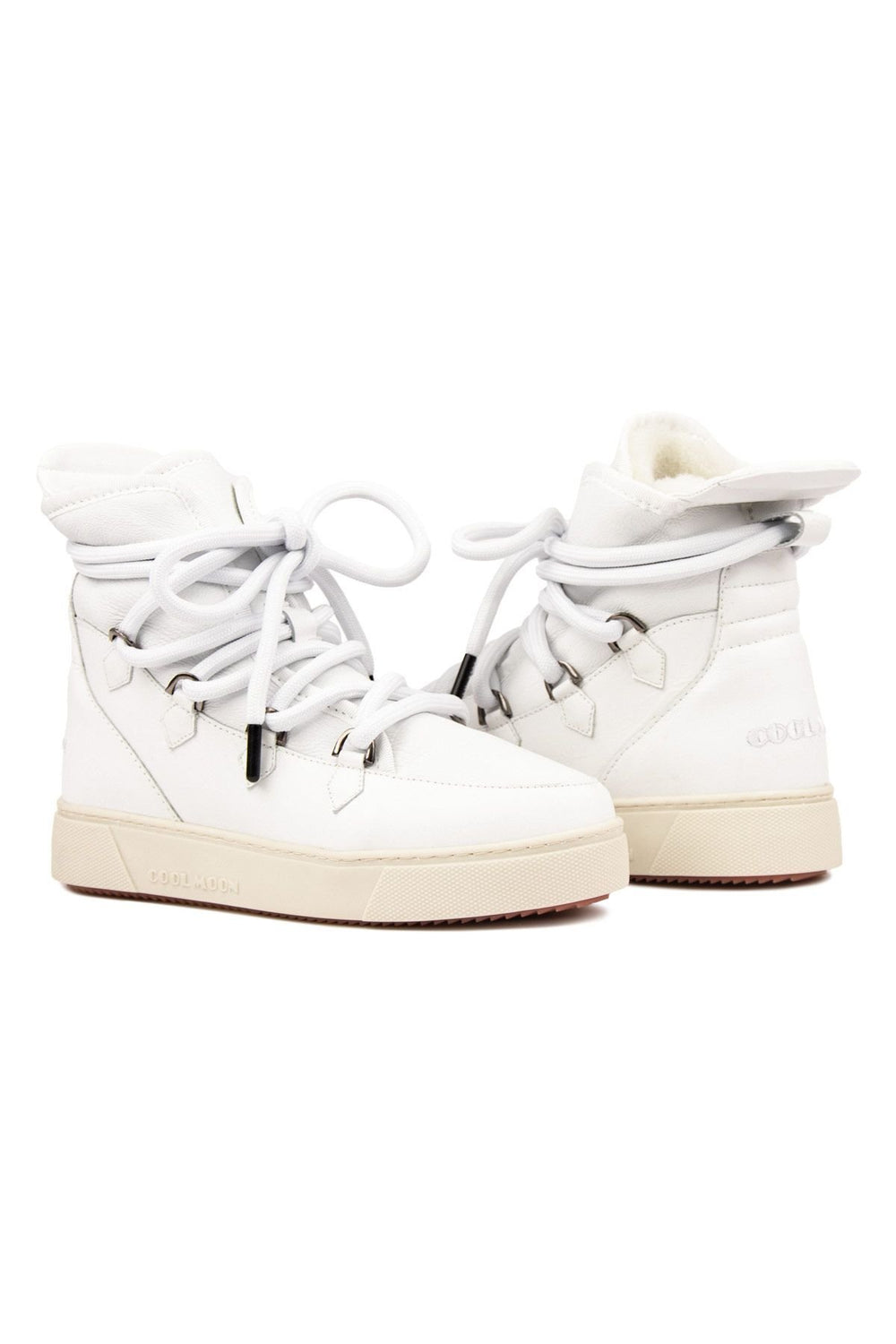 Cool Moon Shearling Women's Sneakers 365050  - White