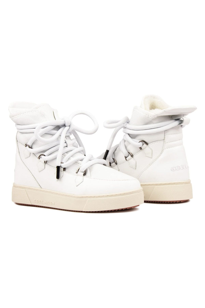 Cool Moon Shearling Women's Sneakers 365050  - White