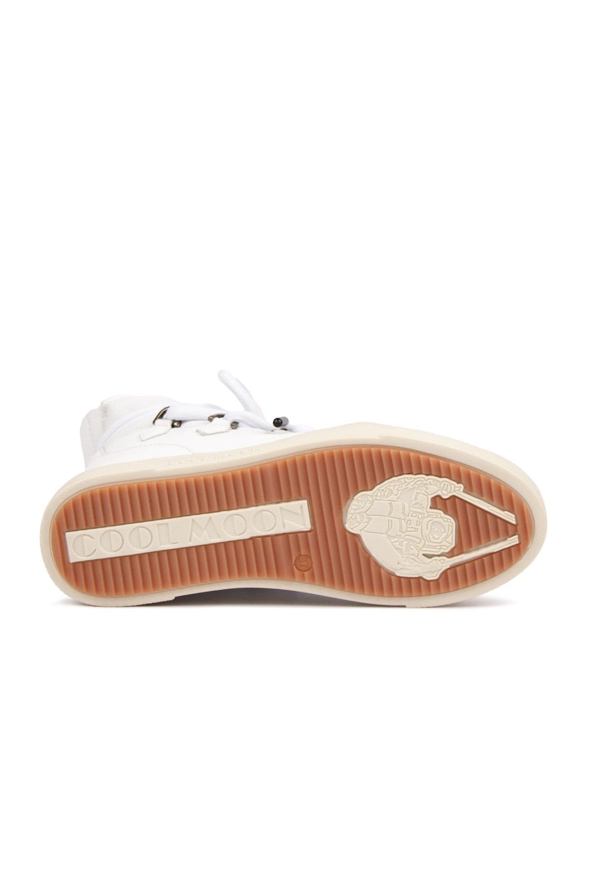 Cool Moon Shearling Women's Sneakers 365050  - White