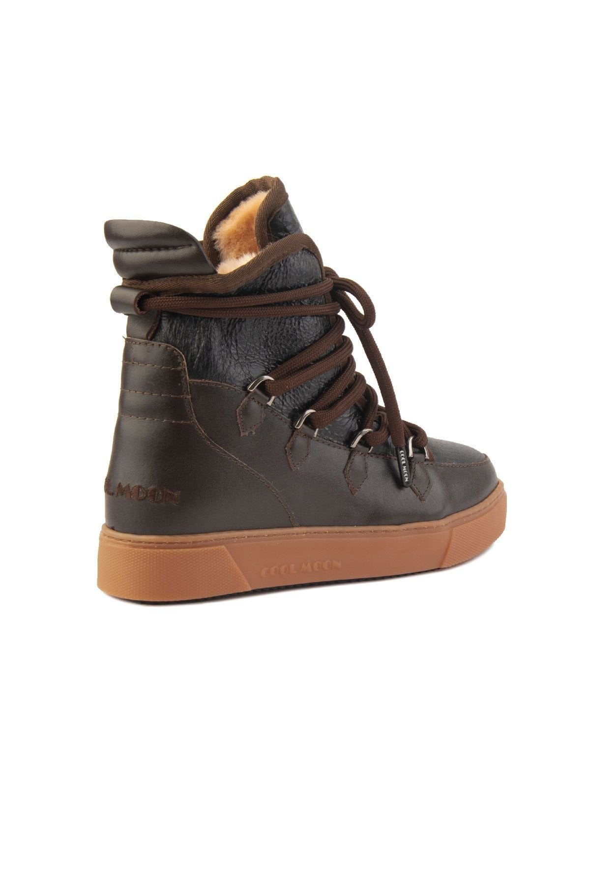 Cool Moon Shearling Women's Sneakers 365051  - Choco