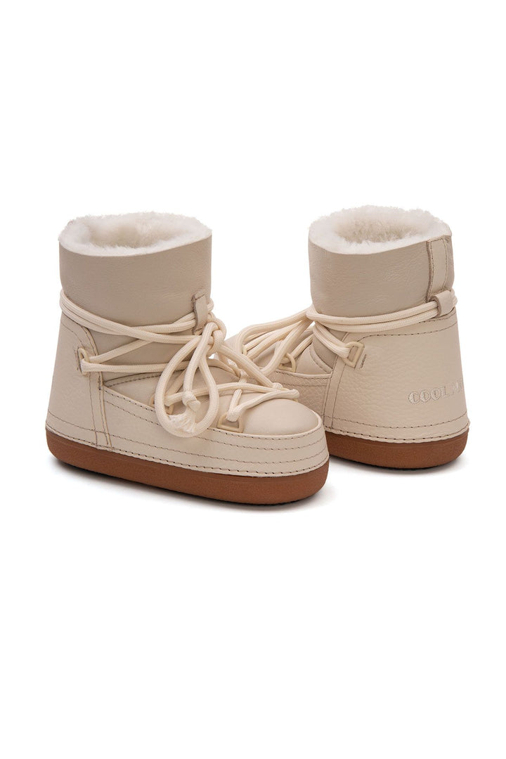 Cool Moon Shearling Kids Snow Boots 261001  - Beige