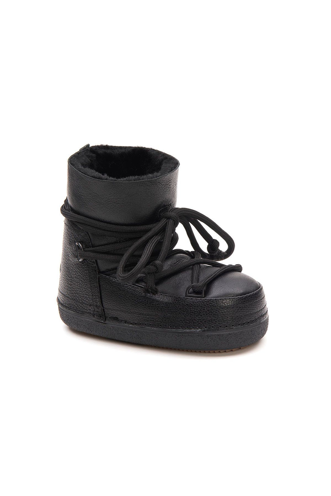 Cool Moon Shearling Kids Snow Boots 261001  - Black