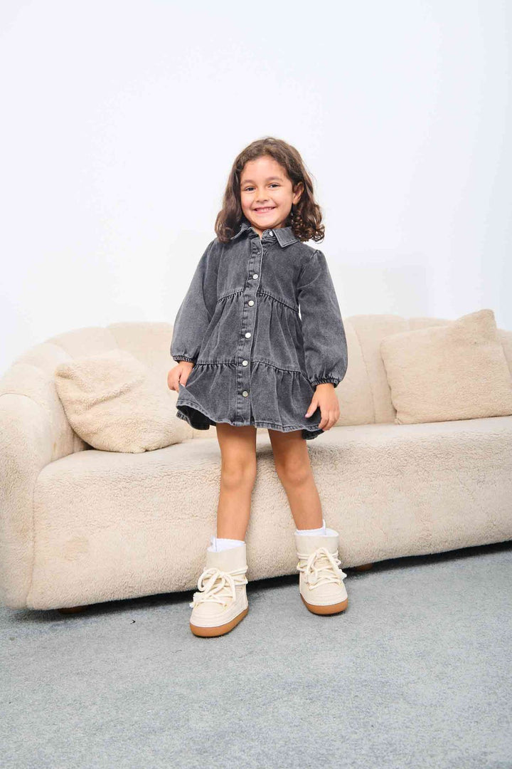 Cool Moon Shearling Kids Snow Boots 261001  - Beige