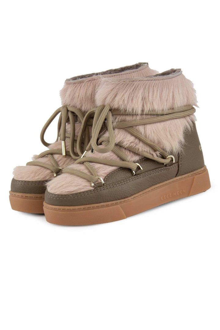 Cool Moon Fluffy Women's Sneakers 355096  - Stone