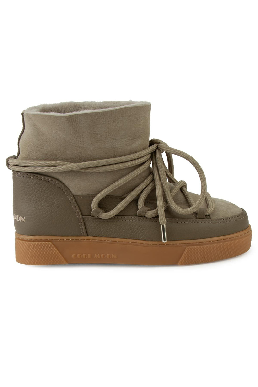 Cool Moon Sheepskin Women's Sneaker 355097  - Stone