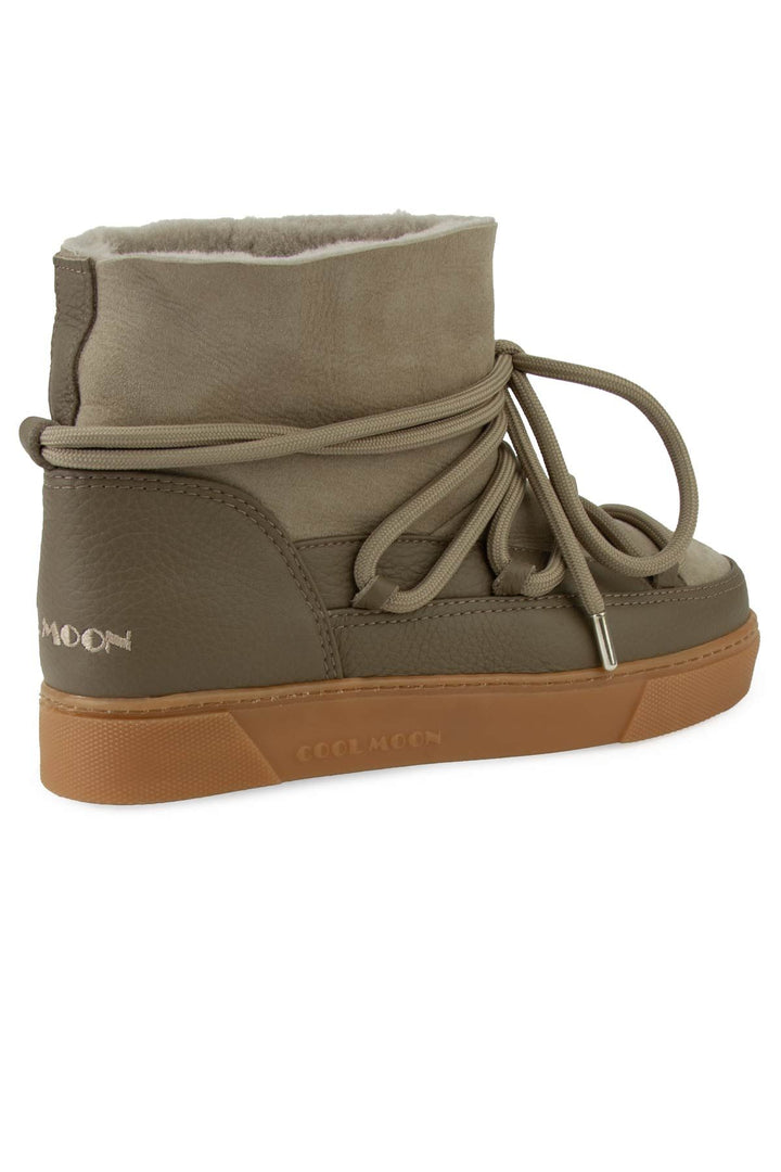 Cool Moon Sheepskin Women's Sneaker 355097  - Stone
