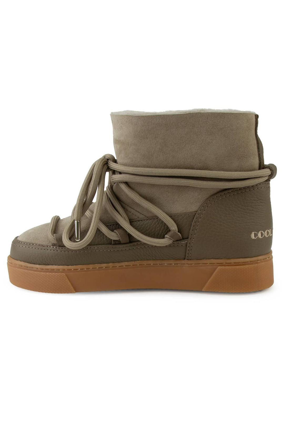 Cool Moon Sheepskin Women's Sneaker 355097  - Stone