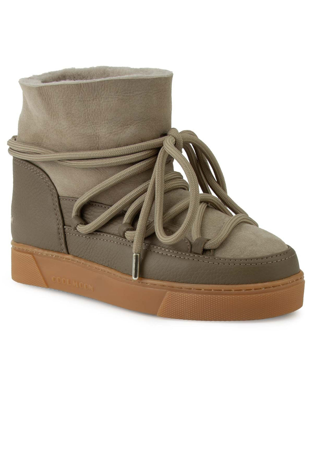 Cool Moon Sheepskin Women's Sneaker 355097  - Stone