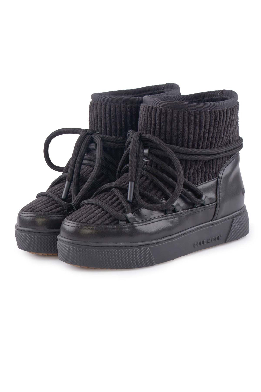 Cool Moon Sheepskin Women's Sneaker 355098  - Black