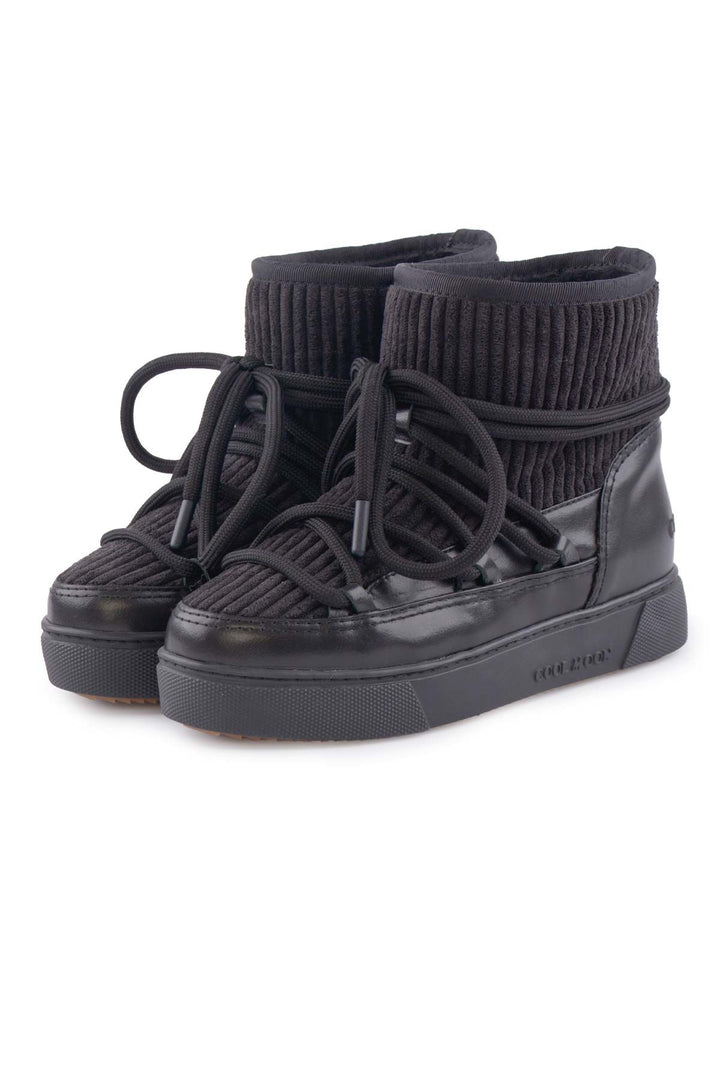 Cool Moon Sheepskin Women's Sneaker 355098  - Black