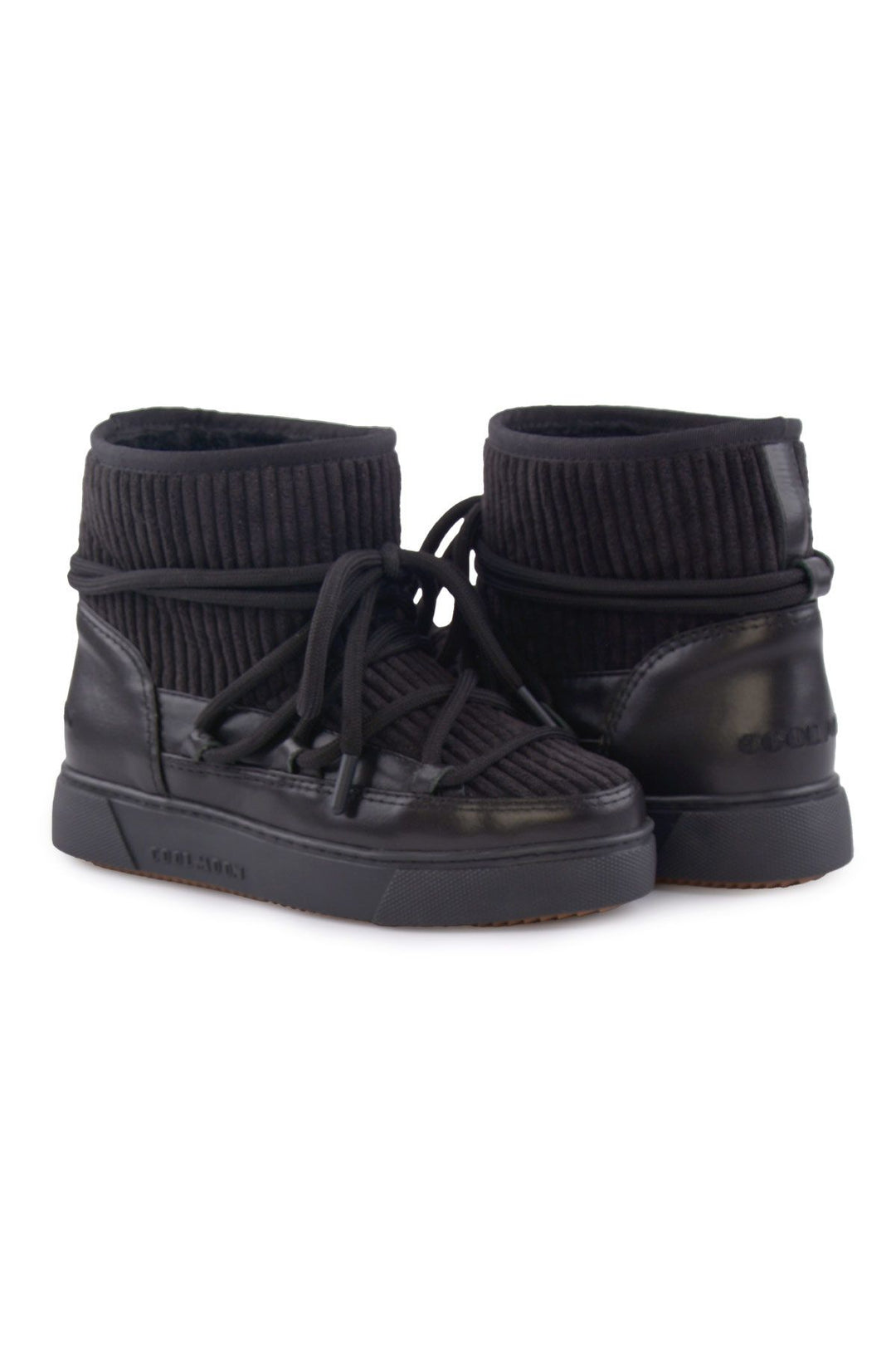 Cool Moon Sheepskin Women's Sneaker 355098  - Black