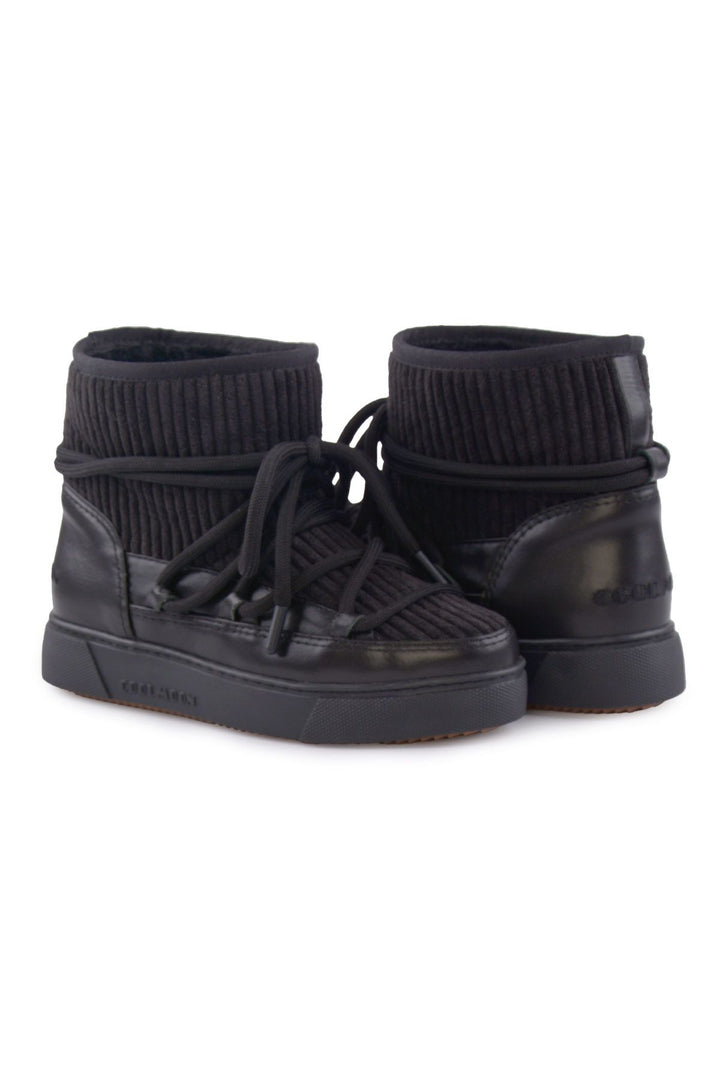 Cool Moon Sheepskin Women's Sneaker 355098  - Black