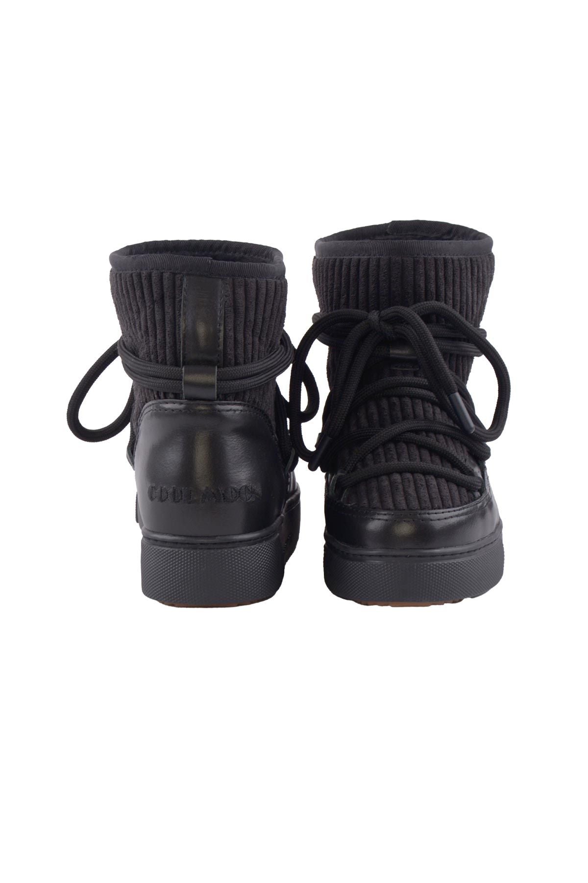 Cool Moon Sheepskin Women's Sneaker 355098  - Black